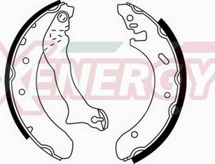 AP XENERGY X50243 - Drum Brake Shoe Set car-mod.net