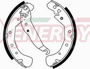 AP XENERGY X50268 - Drum Brake Shoe Set car-mod.net