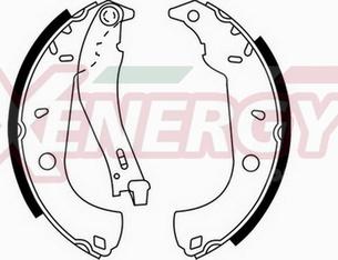 AP XENERGY X50205 - Drum Brake Shoe Set car-mod.net