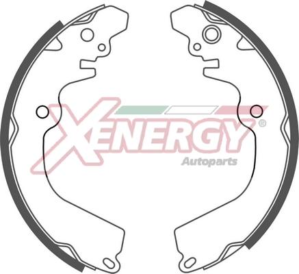 AP XENERGY X50225 - Drum Brake Shoe Set car-mod.net