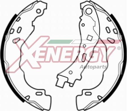 AP XENERGY X50720 - Drum Brake Shoe Set car-mod.net