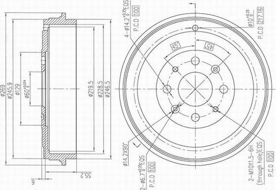AP XENERGY X654360 - Brake Drum car-mod.net