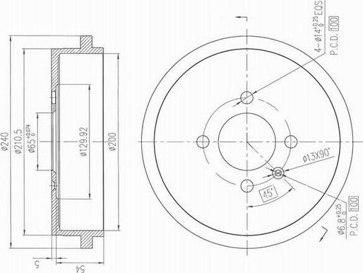 AP XENERGY X654260 - Brake Drum car-mod.net