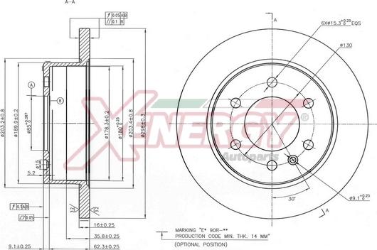 AP XENERGY X601495 - Brake Disc car-mod.net