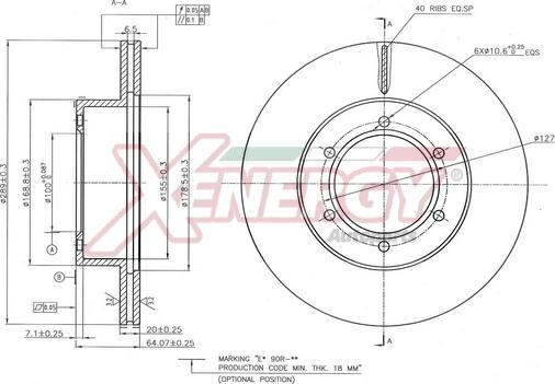 AP XENERGY X601496 - Brake Disc car-mod.net