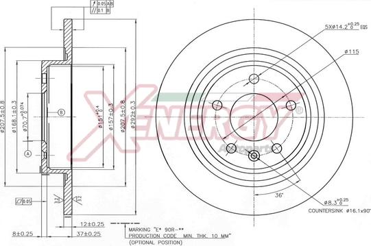 AP XENERGY X601488 - Brake Disc car-mod.net