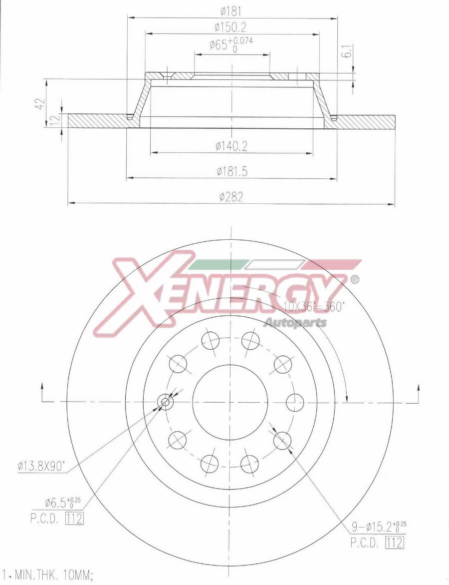 AP XENERGY X601558 - Brake Disc car-mod.net