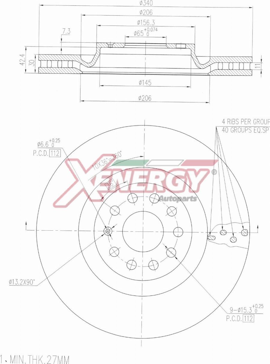 AP XENERGY X602958 - Brake Disc car-mod.net