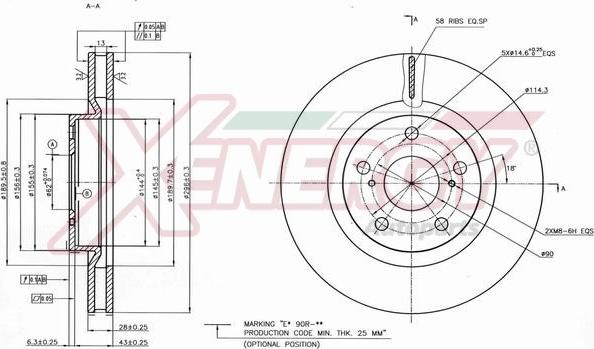 AP XENERGY X602589 - Brake Disc car-mod.net
