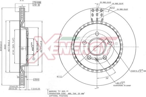 AP XENERGY X602817 - Brake Disc car-mod.net