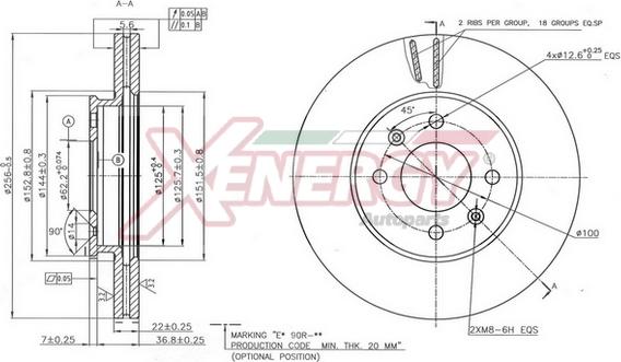 AP XENERGY X602832 - Brake Disc car-mod.net