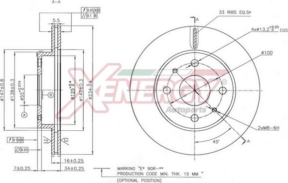 AP XENERGY X602799 - Brake Disc car-mod.net