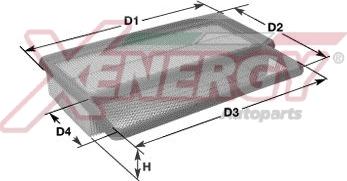 AP XENERGY X1560400 - Engine Air Filter car-mod.net