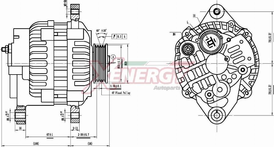 AP XENERGY XAL10635AD - Alternator car-mod.net