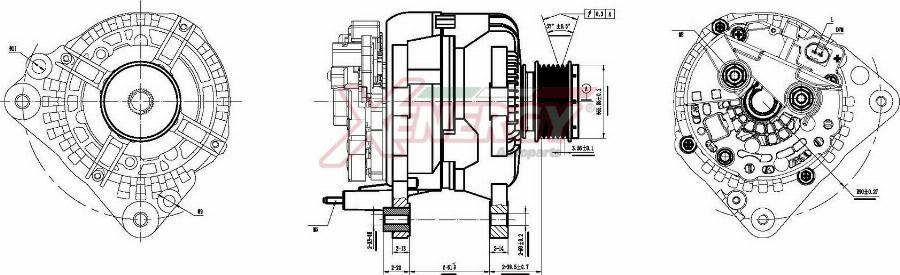 AP XENERGY XAL24310AD - Alternator car-mod.net