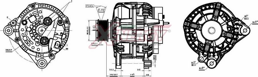 AP XENERGY XAL25915AD - Alternator car-mod.net
