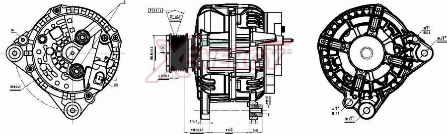 AP XENERGY XAL25015AD - Alternator car-mod.net
