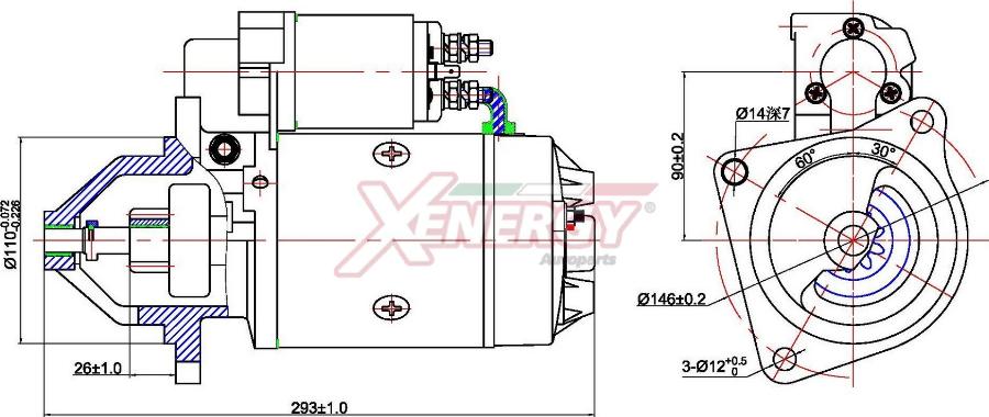 AP XENERGY XST60030AD - Starter car-mod.net