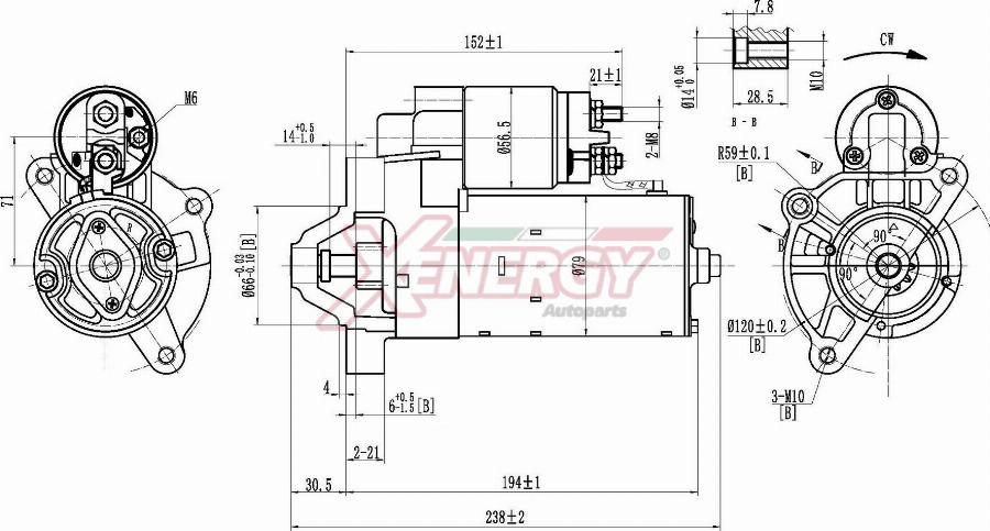 AP XENERGY XST10415AD - Starter car-mod.net