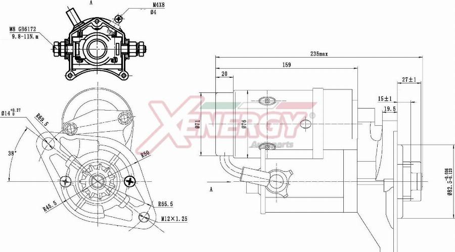 AP XENERGY XST10044AD - Starter car-mod.net