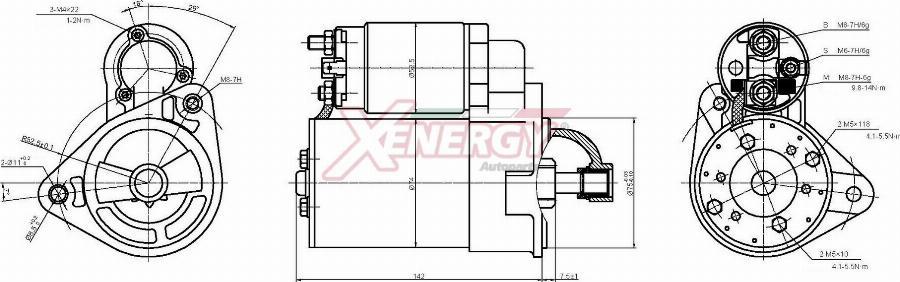 AP XENERGY XST10346AD - Starter car-mod.net