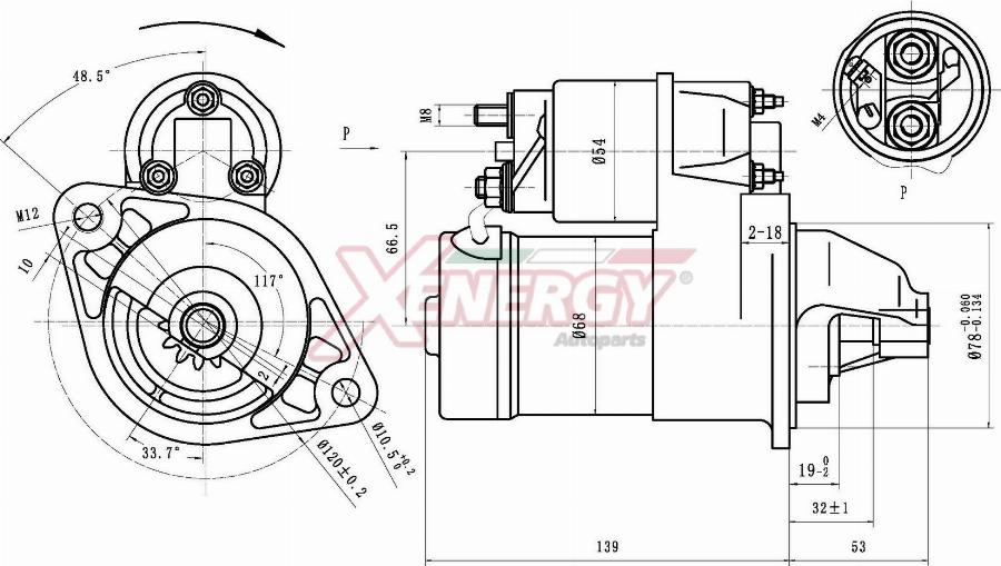 AP XENERGY XST10220AD - Starter car-mod.net