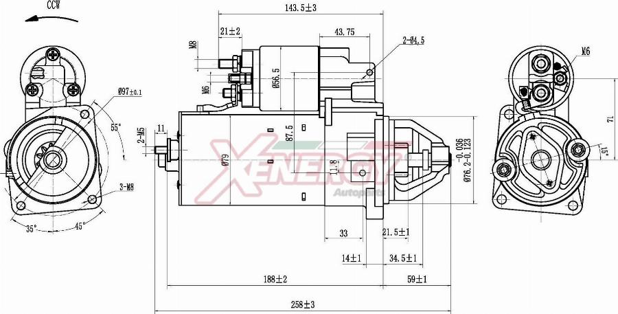 AP XENERGY XST18910AD - Starter car-mod.net