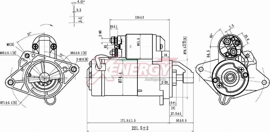 AP XENERGY XST18615AD - Starter car-mod.net
