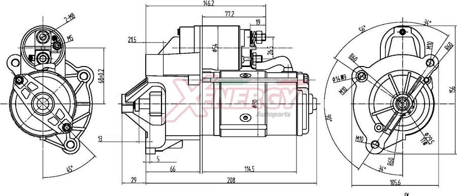 AP XENERGY XST20715AD - Starter car-mod.net