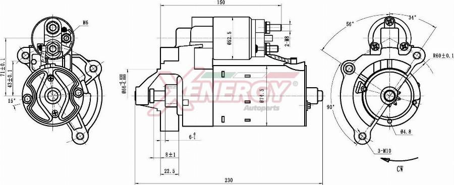 AP XENERGY XST27210AD - Starter car-mod.net