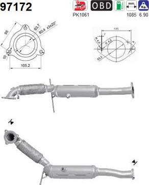 AS 97172 - Catalytic Converter car-mod.net