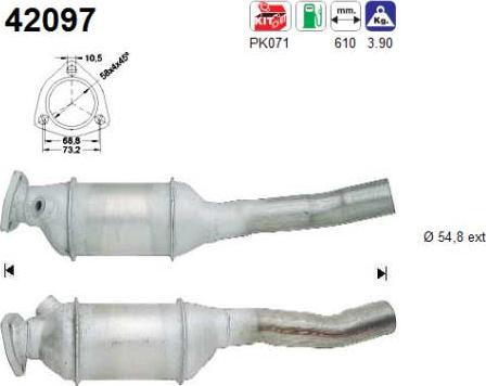 AS 42097 - Catalytic Converter car-mod.net