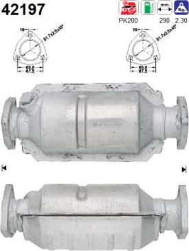 AS 42197 - Catalytic Converter car-mod.net