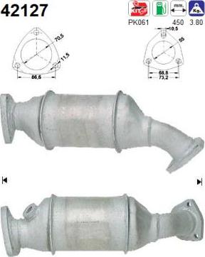 AS 42127 - Catalytic Converter car-mod.net
