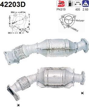 AS 42203D - Catalytic Converter car-mod.net