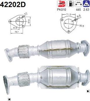 AS 42202D - Catalytic Converter car-mod.net