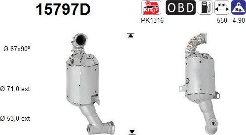 AS 15797D - Catalytic Converter car-mod.net
