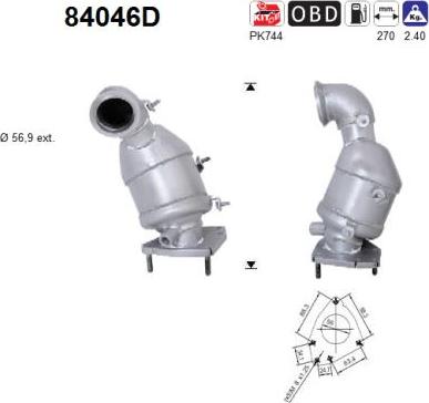 AS 84046D - Catalytic Converter car-mod.net