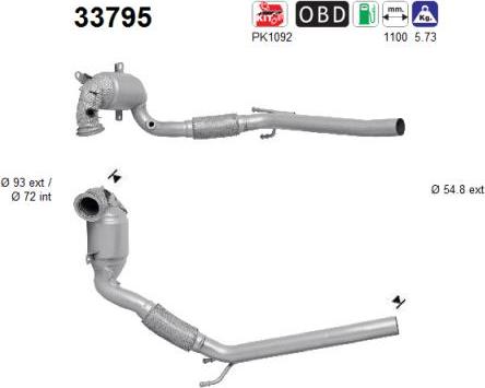 AS 33795 - Catalytic Converter car-mod.net