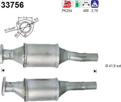 AS 33756 - Catalytic Converter car-mod.net