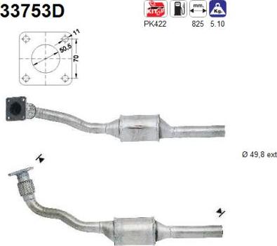 AS 33753D - Catalytic Converter car-mod.net