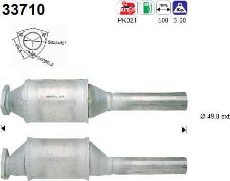 AS 33710 - Catalytic Converter car-mod.net
