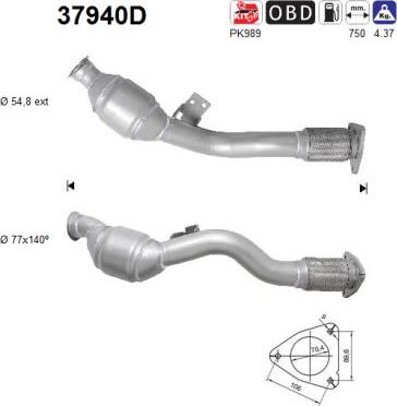 AS 37940D - Catalytic Converter car-mod.net