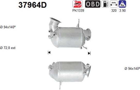 AS 37964D - Catalytic Converter car-mod.net
