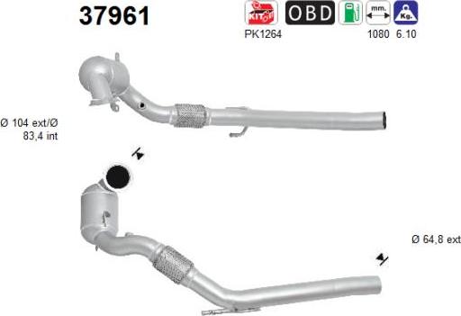 AS 37961 - Catalytic Converter car-mod.net