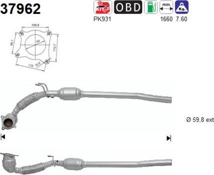AS 37962 - Catalytic Converter car-mod.net