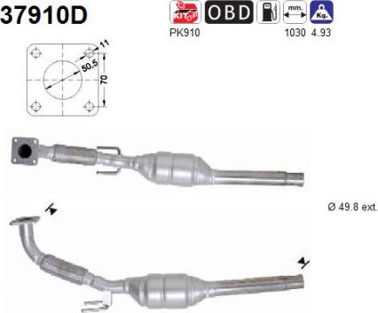 AS 37910D - Catalytic Converter car-mod.net