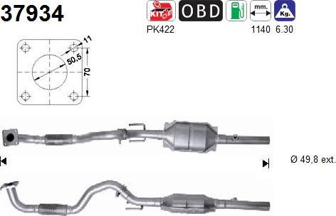 AS 37934 - Catalytic Converter car-mod.net