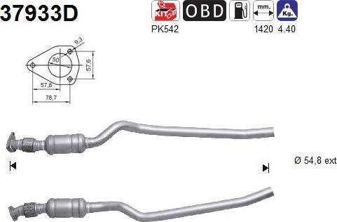 AS 37933D - Catalytic Converter car-mod.net