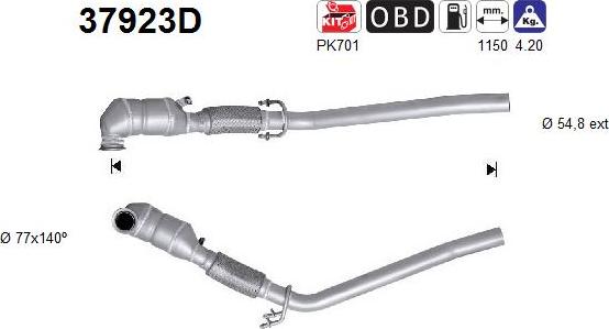 AS 37923D - Catalytic Converter car-mod.net